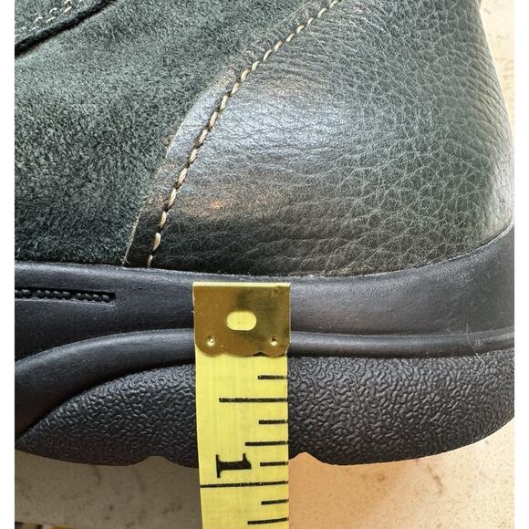 Earth Origins Dayton 10M Green Boots Suede Leather Zip Buckle Detail Preowned - Picture 14 of 15